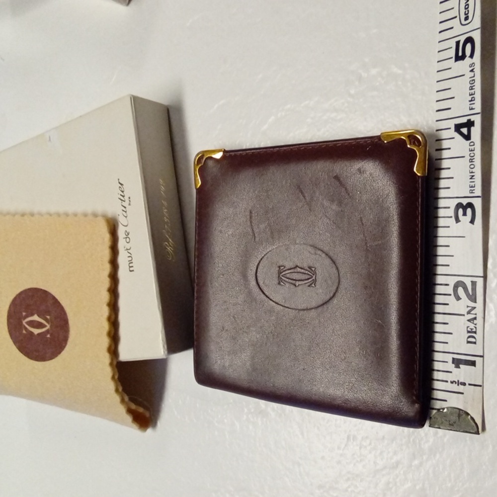 Cartier Must de Cartier Bifold Wallet Gold Corners - Picture 9 of 14